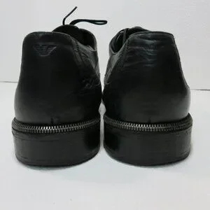 Emporio Armani Leather Dress Oxfords Derby Footwear Men\'s Shoes Italy Sz 46 Emporio Armani | Shoes | Emporio Armani Leather Dress  main image 4
